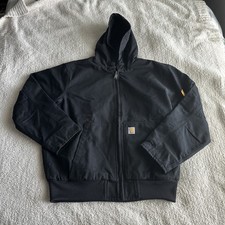 NEW Carhartt J130-M XL Black Duck Active Jacket Men s Loose Fit Hooded Coat