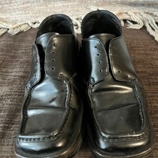 Vintage PRADA Men's Black Square Toe Lace Up Oxford Derby Euro Size 8 (US 8.5