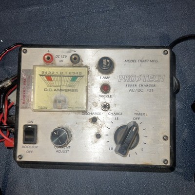 MODEL CRAFT MFG Pro-Tech Super Charger RC #701 Input & Current Adjust Trickle 