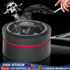 Odor Eliminator Smokeless Ashtray World Best Smoke Cigarette Smoke Grabber Black