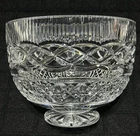Vintage Waterford Crystal Ireland Book of Kells Footed Bowl Signed 8 1/2" Wide