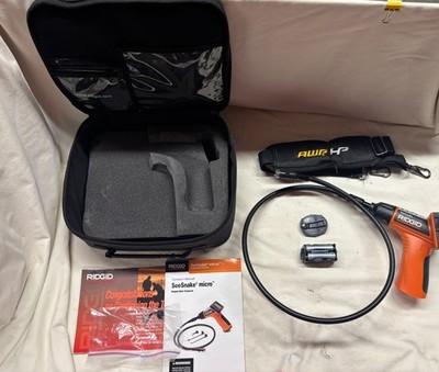 Ridgid SEE SNAKE Micro Camera Hand Held - Handle With Case Broken Scope See Desc