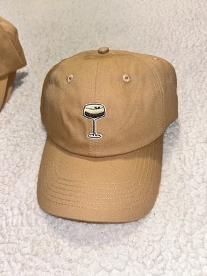 Absolut x Kahlua Espresso Martini Dad Hat Cap Embroidered Promo Khaki Rare NCAA