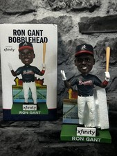 Atlanta Braves Ron Gant Bobblehead “Press Box Fire” SGA New With Box