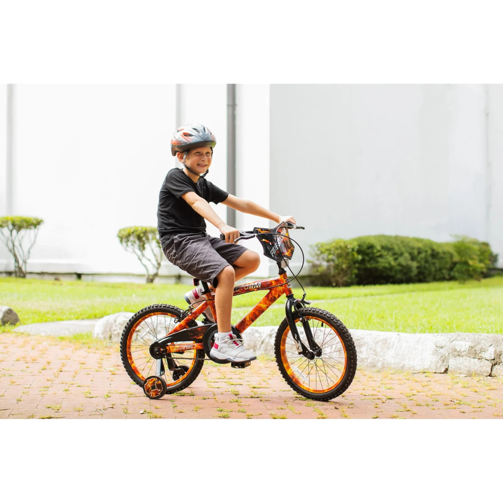 Dynacraft Firestorm Boys 18" BMX Bike, For Ages 6-9, Durable Steel Frame