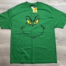 Vintage Dr Seuss The Grinch XL Green Shirt Faded Movie Promo RARE