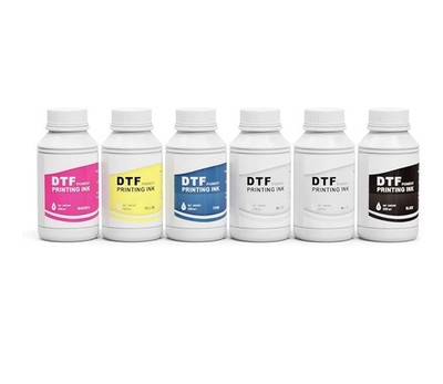DTF Transfer Printer Ink,3000 ML DTF Ink for DTF Printers-CMYK+2 White Ink,500ML