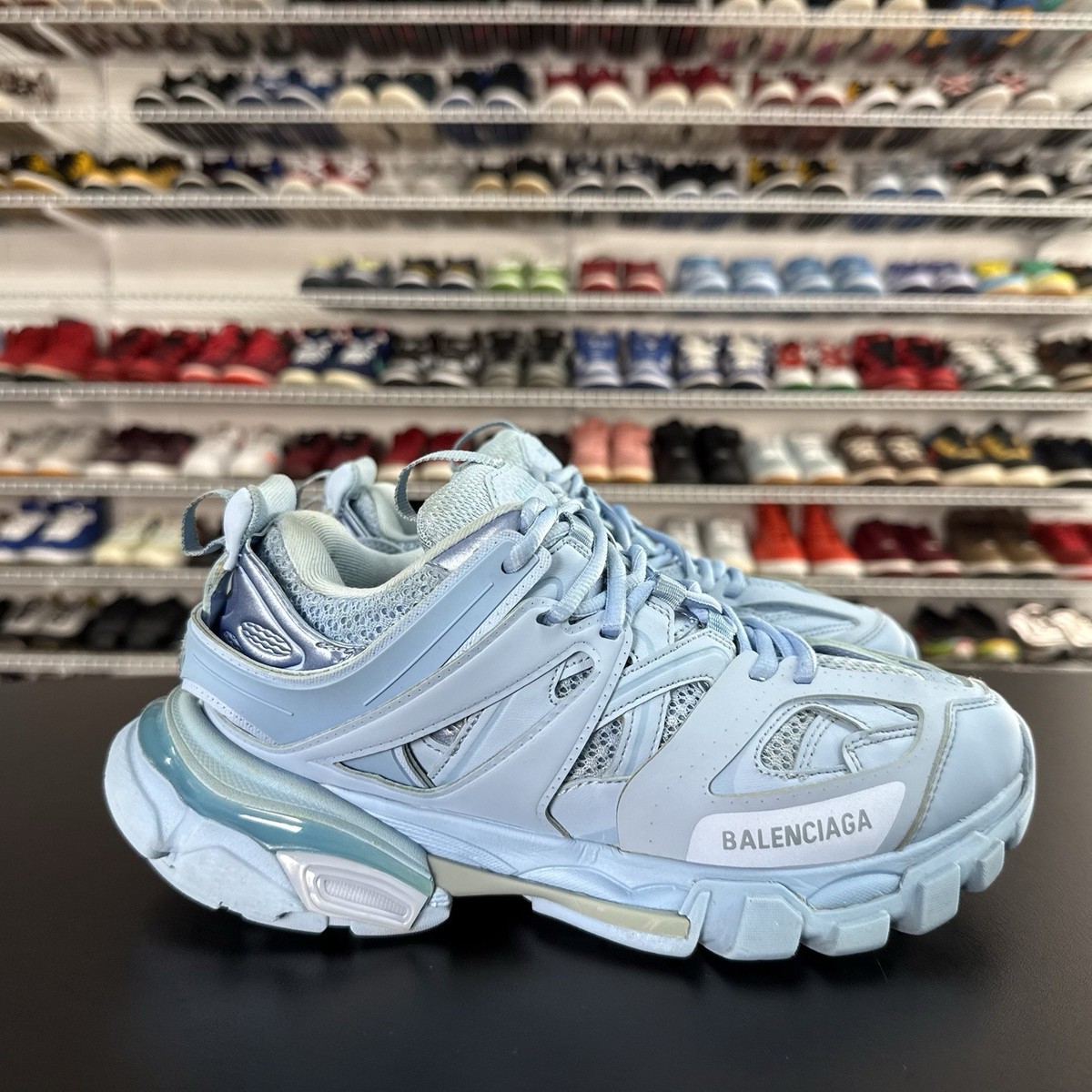 Balenciaga Track 'Light Blue' Women's US Size 9 Missing Insoles | eBay