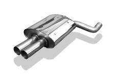 FOX Sportauspuff BMW 5er E39 520i 523i 525i 528i Touring, Endrohr 2x76mm rund