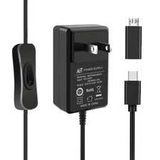 18W 5V 3.6A Power Supply for Raspberry Pi 4/Orange Pi 5&5B Type C with ON/Off...