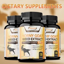 Horny Goat Weed Extract 1560mg - with Maca - Testosterone Booster, Muscle Health