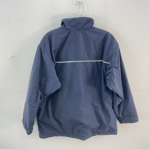 Patagonia Navy Blue Nylon Zip-Up Windbreaker Jacket Unisex Kids’ Large Preowned - Picture 2 of 6