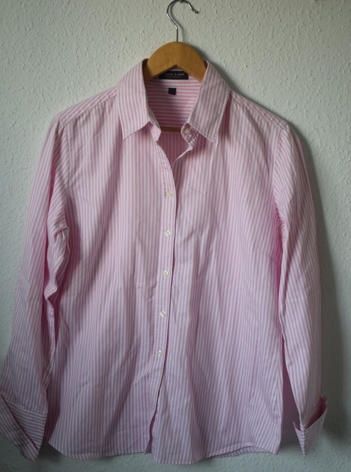 Marie Lund Copenhagen Pink & White Striped Button Down Shirt image 2