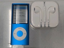 Apple iPod Nano Model A1285 8gb Blue Works Well But Needs Battery