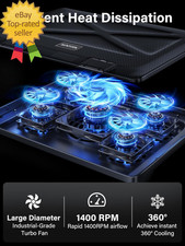 Laptop Cooling Pad Laptop Cooler with 5 Quiet Fans for 12 17 Computer PC Noteboo