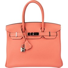 Hermès Crevette Taurillon Clemence Leather B...
