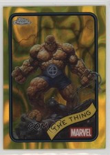 2025 Topps Chrome Marvel Comics Yellow Lava Refractor The Thing #109 1r8l