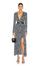 Rixo Anja leopard print maxi dress size S