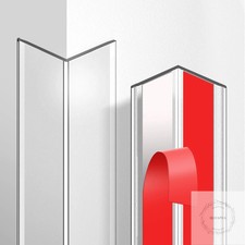 4 Pack Wall Corner Protector 17.7in x 1.18in Clear Self Adhesive Easy to Install
