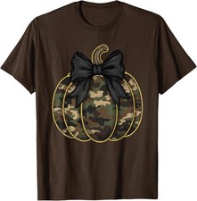Camo Camouflage Pumpkin Halloween Costume Fun Unisex T-Shirt