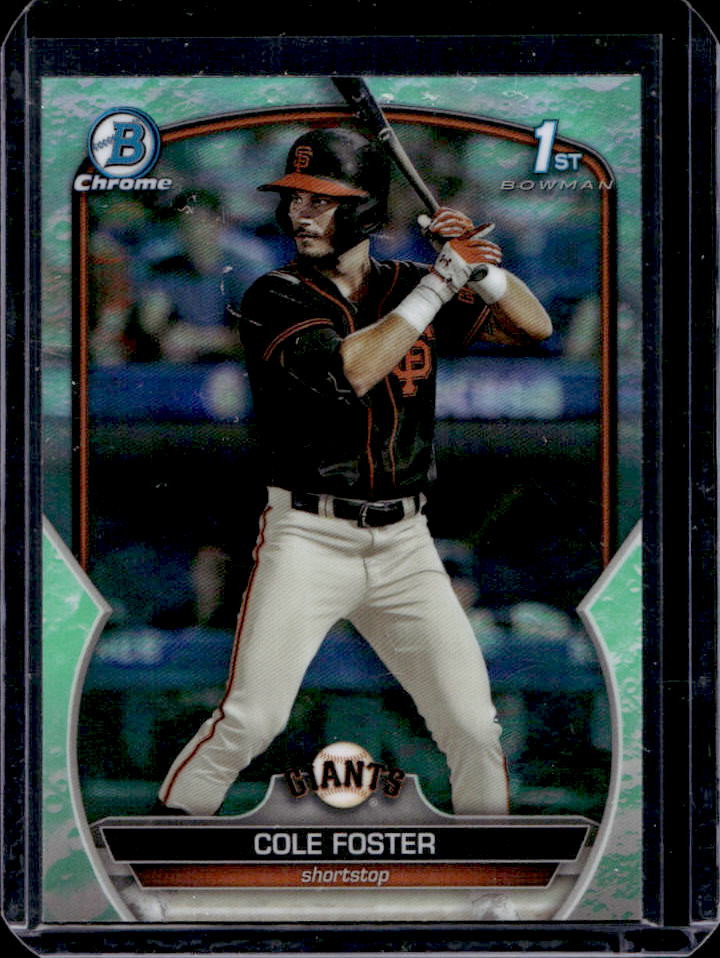 2023 Bowman Draft Cole Foster Chrome Lunar Glow Refractor 1st #BDC-128