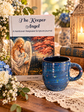 12 Oz Hand Glazed Mug  Hardcover Scripture Journal Christian Gift Set