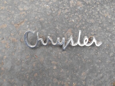 MOPAR 1962 Chrysler New Yorker 300H rear tail panel script emblem RARE ...