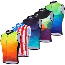 2024 Herren Fahrradweste Top Ärmellos Radtrikot Fahrradshirt Reflektierend S-5XL