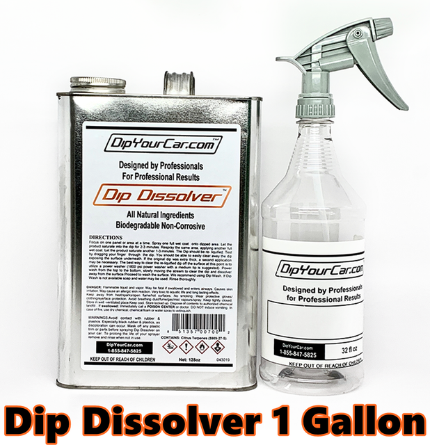 DYC Dip Dissolver Remover (1) Gallon Liquid Wrap Plasti Dip® Peelable