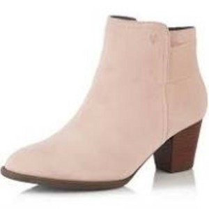 rose pink ankle boots
