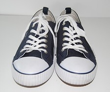 Zapatilla deportiva de tenis Levi Strauss azul marino de lona para mujer talla 8,5 suela cómoda