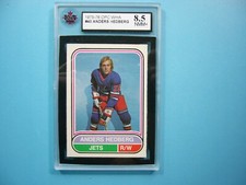 1975/76 O-PEE-CHEE WHA HOCKEY CARD #40 ANDERS HEDBERG KSA 8.5 NM/MINT+ 75/76 OPC