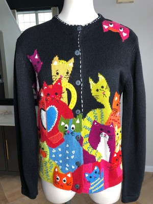 black cat cardigan