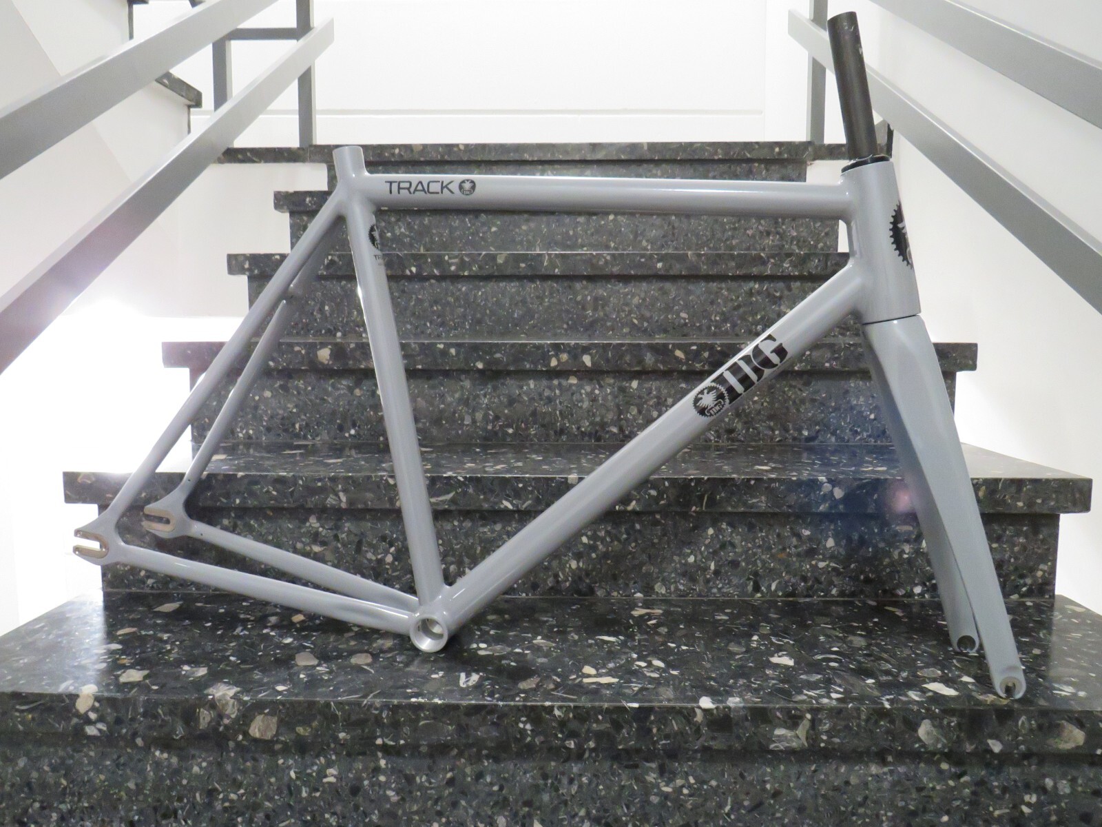 IDG Track / Crit / Bahn / Singlespeed Rahmen & Gabel, 58cm, grau