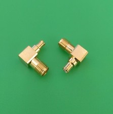  2 PCS Right Angle SMA Female to MCX Male Connector - USA Seller