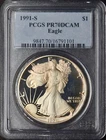 1991-S American Silver Eagle - PCGS PR70DCAM Toned - ✪COINGIANTS✪