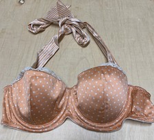 Fredericks of Hollywood Satin Halter Strap Underwire Bra Size S