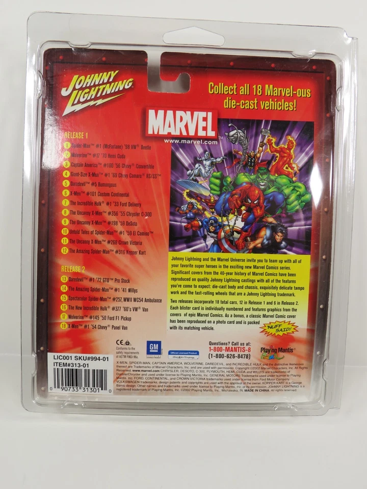 Brand NEW Release 1 Johnny Lightning Marvel #7 Incredible Hulk '33 ford Delivery - Image 2 of 2