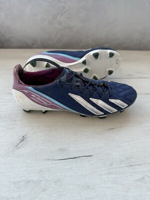Adidas F50 Adizero Leather Navy Blue Soccer Cleats Boots US8 1/2