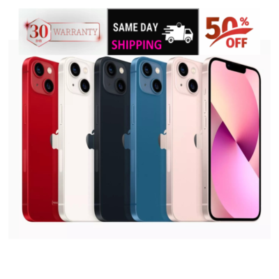 Apple iPhone 13 Unlocked 128GB/256GB - Colors: Midnight, Blue