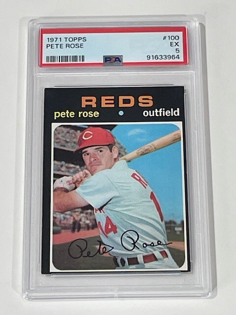 1971 Topps Pete Rose #100 Cincinnati Reds  PSA  5