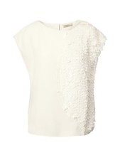 NWT Banana Republic Heritage Collection White Asymmetrical Sequin Top Sz S