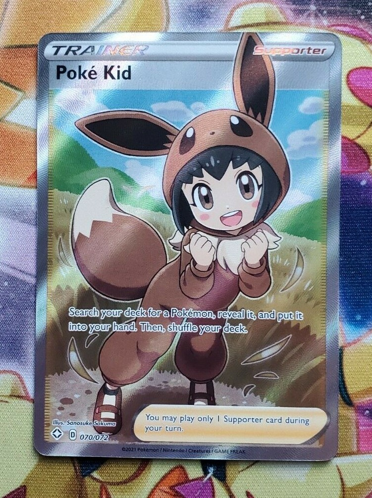 Poke Kid 070/072 Shining Fates NM Full Art Ultra Rare Pokemon Card