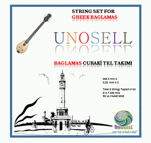 String Set For Greek Musical Instrument Small Curaki Baglamas  - Picture 7 of 7