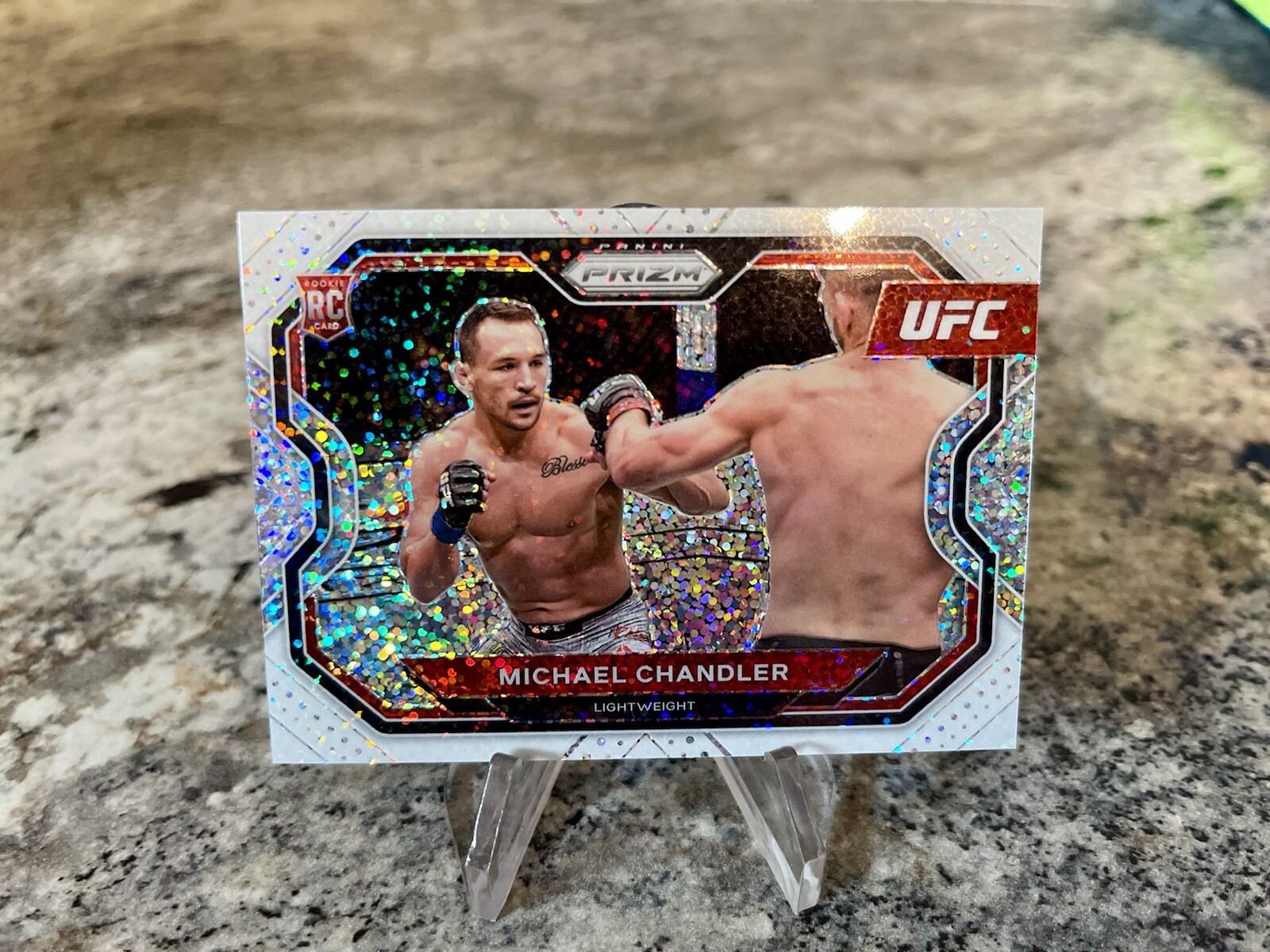 2021 Prizm UFC Michael Chandler WHITE SPARKLE /20 SSP Rookie Debut Edition RC