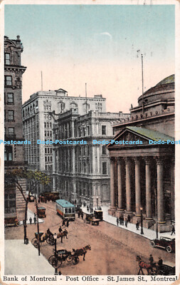 R226285 Bank of Montreal Post Office St James Street Horses International Fine A