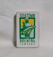Vintage Titletown Brewing Co Beer Bar Train Matchbox Green Bay WI Advertising
