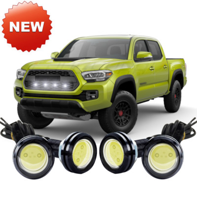 4Pcs Front Grille Bumper Grill Hood White Lights For GMC Canyon Pickup