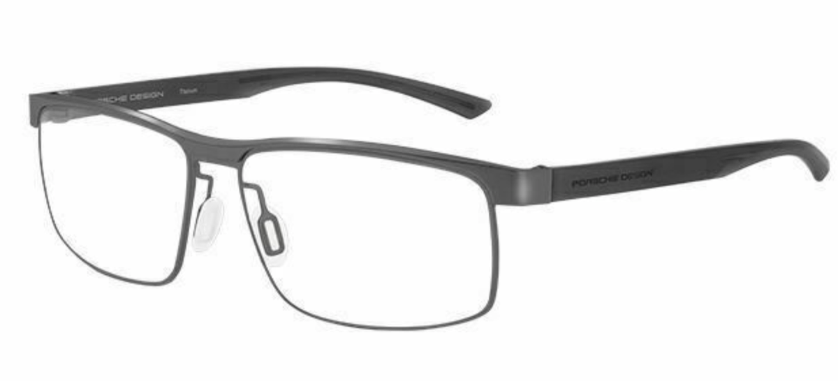 New PORSCHE DESIGN Eyeglasses P'8297 D 58-15 Blue Gunmetal Black