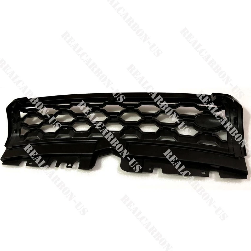 Parrilla delantera Land Rover Range Rover Evoque 2012-2019 actualización a 2020 negra Foto 3 de 4